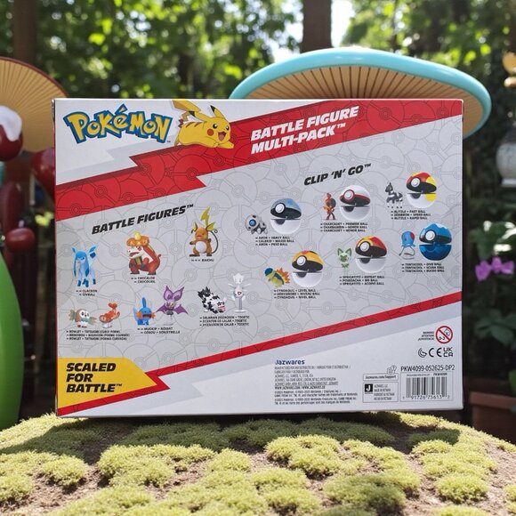 Pokémon 6-Pack Battle Figures, 2” Pikachu, Joltik, Riolu, Cleffa Set - Picture 4 of 4